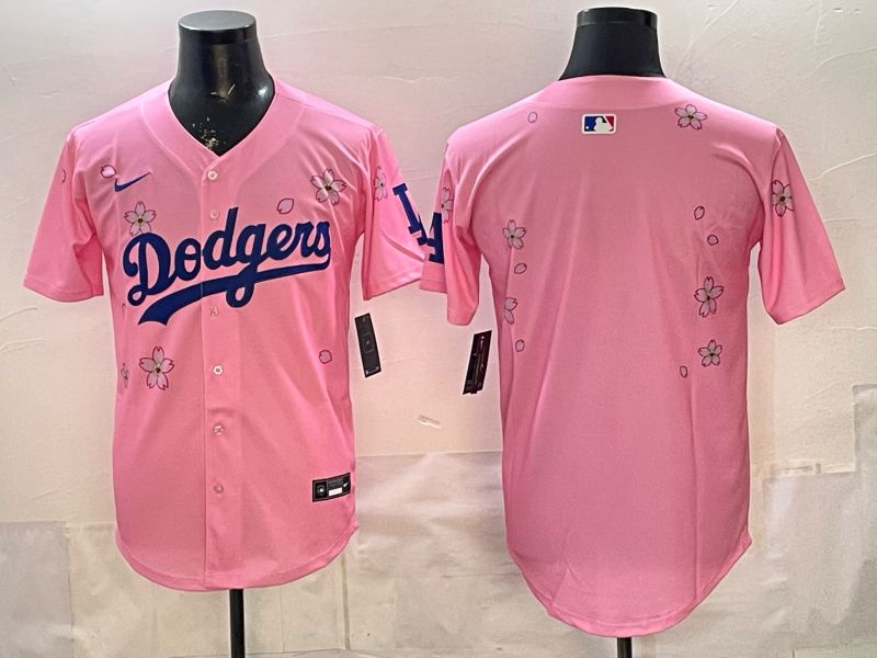 Men Nike 2026 Los Angeles Dodgers Blank Pink Sakura Edition Game MLB Jersey 001->los angeles dodgers->MLB Jersey